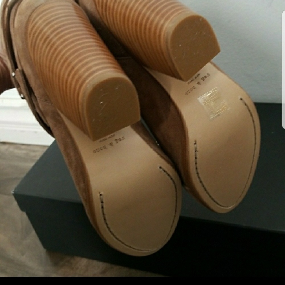 New [Rag & Bone] Harrow Camel Suede Booties Boots - image 3